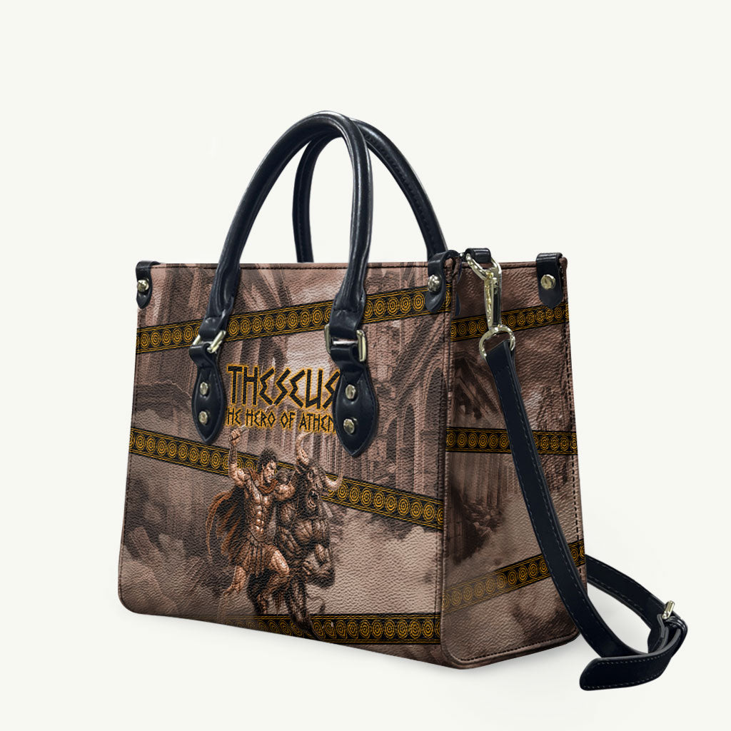 Theseus The Hero Of Athens Leather Bag Greek Mythology Minotaur Ancient Warrior Art