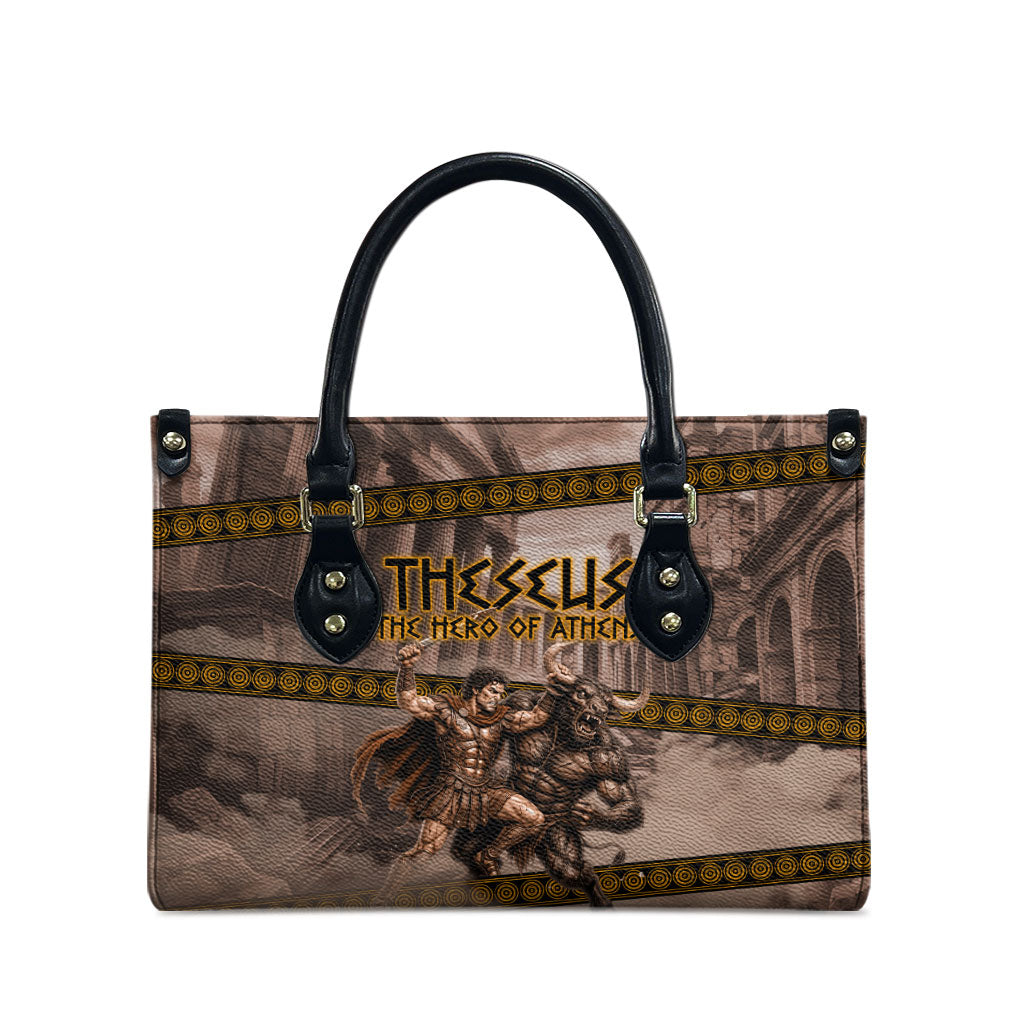 Theseus The Hero Of Athens Leather Bag Greek Mythology Minotaur Ancient Warrior Art