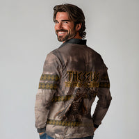 Theseus The Hero Of Athens Long Sleeve Polo Shirt Greek Mythology Minotaur Ancient Warrior Art