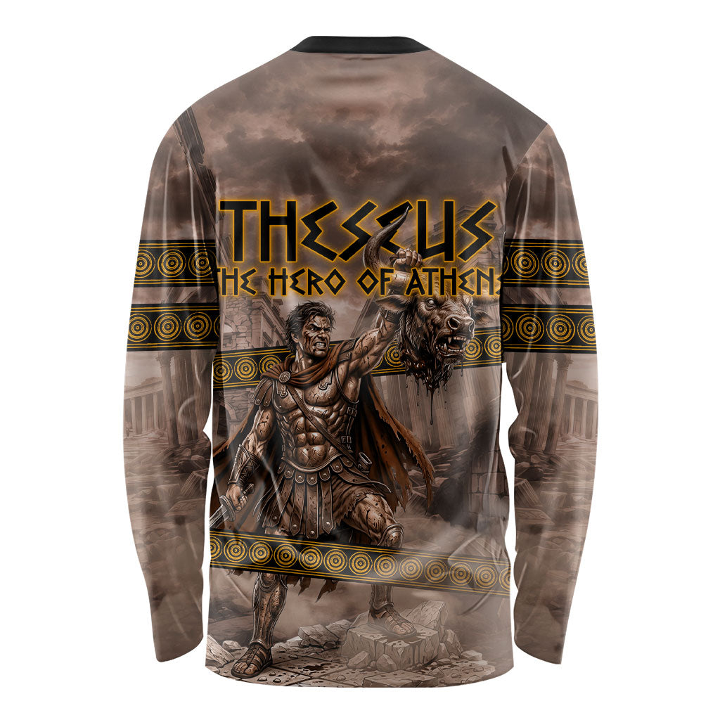 Theseus The Hero Of Athens Long Sleeve Shirt Greek Mythology Minotaur Ancient Warrior Art