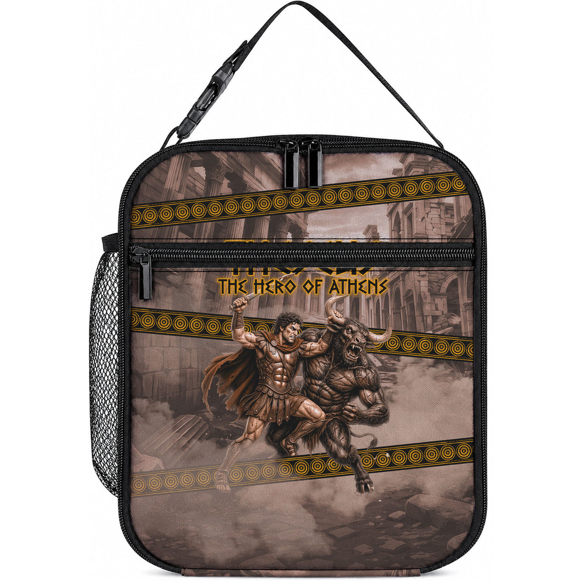 Theseus The Hero Of Athens Lunch Bag Greek Mythology Minotaur Ancient Warrior Art