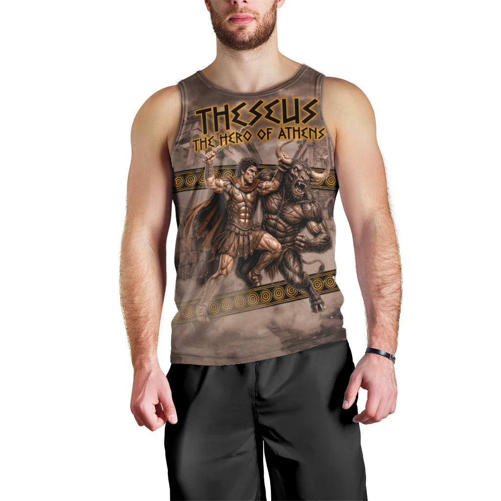 Theseus The Hero Of Athens Men Tank Top Greek Mythology Minotaur Ancient Warrior Art