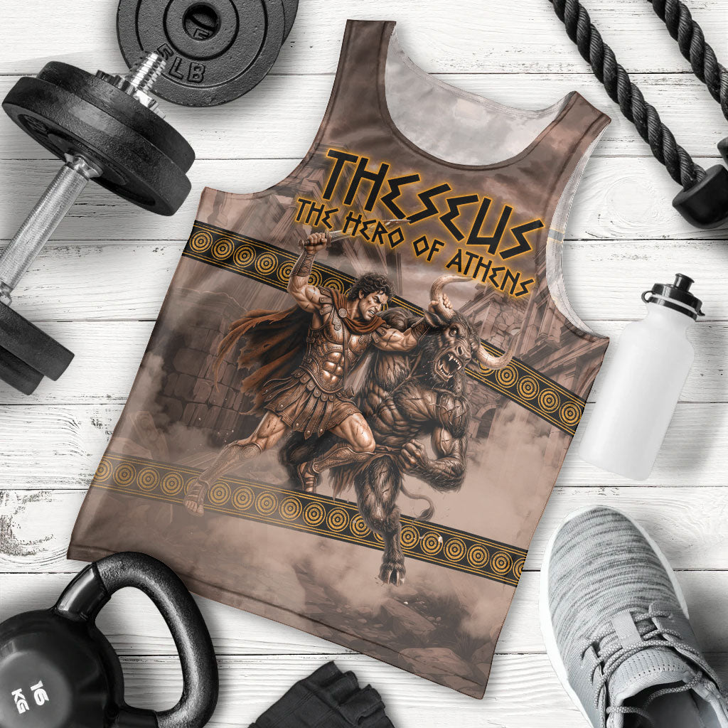 Theseus The Hero Of Athens Men Tank Top Greek Mythology Minotaur Ancient Warrior Art