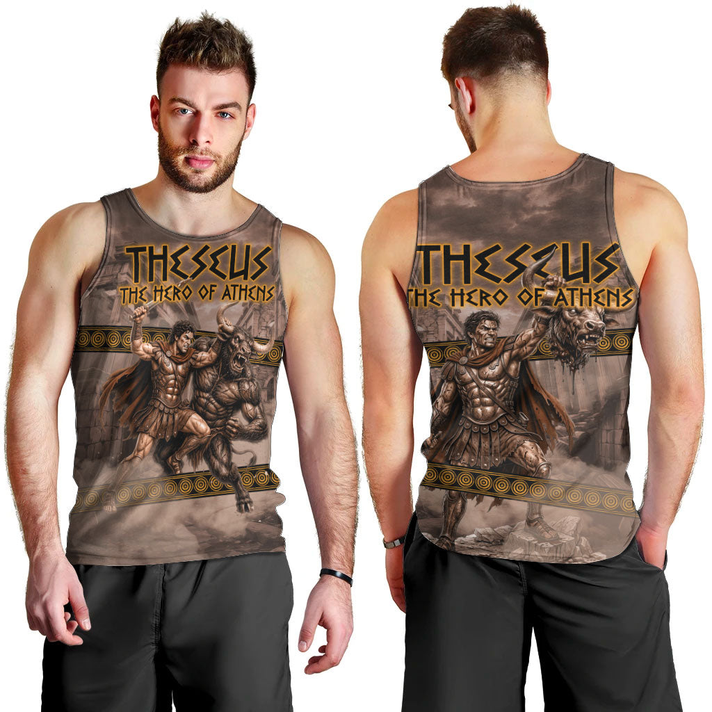 Theseus The Hero Of Athens Men Tank Top Greek Mythology Minotaur Ancient Warrior Art