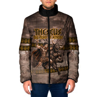 Theseus The Hero Of Athens Padded Jacket Greek Mythology Minotaur Ancient Warrior Art