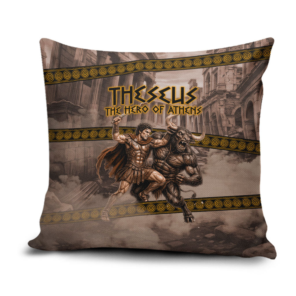Theseus The Hero Of Athens Pillow Cover Greek Mythology Minotaur Ancient Warrior Art