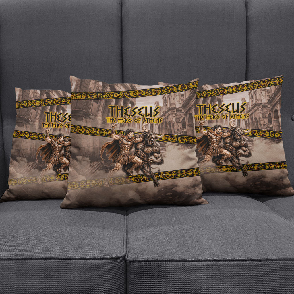 Theseus The Hero Of Athens Pillow Cover Greek Mythology Minotaur Ancient Warrior Art