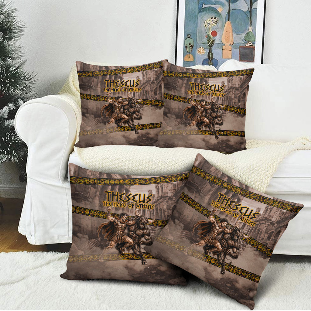 Theseus The Hero Of Athens Pillow Cover Greek Mythology Minotaur Ancient Warrior Art
