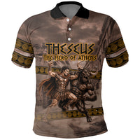 Theseus The Hero Of Athens Polo Shirt Greek Mythology Minotaur Ancient Warrior Art