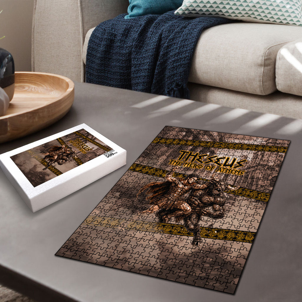 Theseus The Hero Of Athens Puzzle Greek Mythology Minotaur Ancient Warrior Art