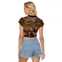Theseus The Hero Of Athens Raglan Cropped T Shirt Greek Mythology Minotaur Ancient Warrior Art
