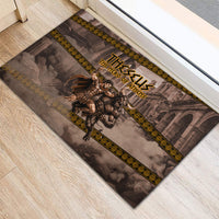 Theseus The Hero Of Athens Rubber Doormat Greek Mythology Minotaur Ancient Warrior Art
