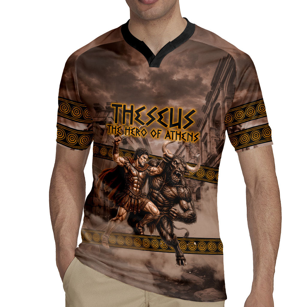 Theseus The Hero Of Athens Rugby Jersey Greek Mythology Minotaur Ancient Warrior Art