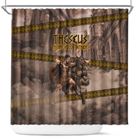 Theseus The Hero Of Athens Shower Curtain Greek Mythology Minotaur Ancient Warrior Art