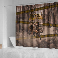Theseus The Hero Of Athens Shower Curtain Greek Mythology Minotaur Ancient Warrior Art