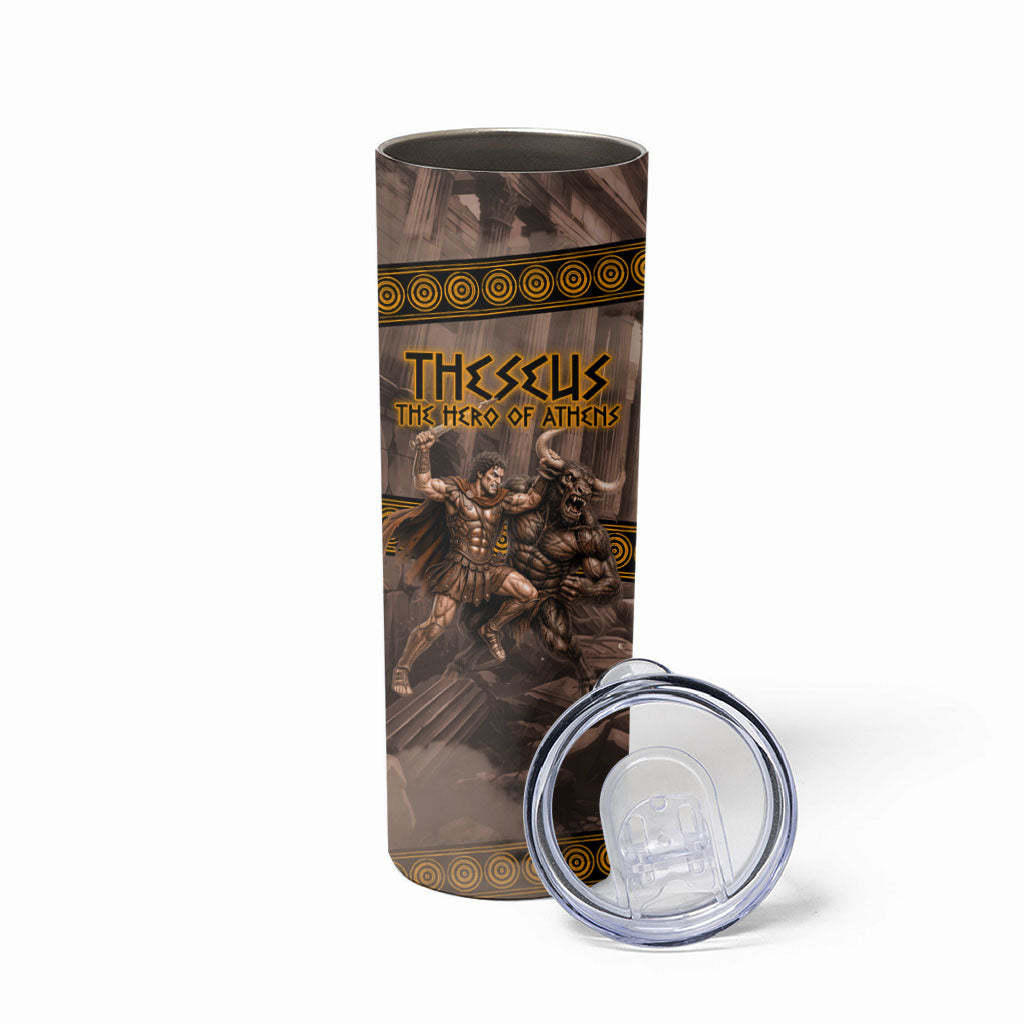 Theseus The Hero Of Athens Skinny Tumbler Greek Mythology Minotaur Ancient Warrior Art