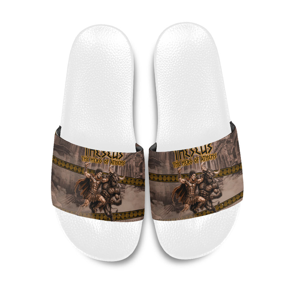 Theseus The Hero Of Athens Slide Sandals Greek Mythology Minotaur Ancient Warrior Art
