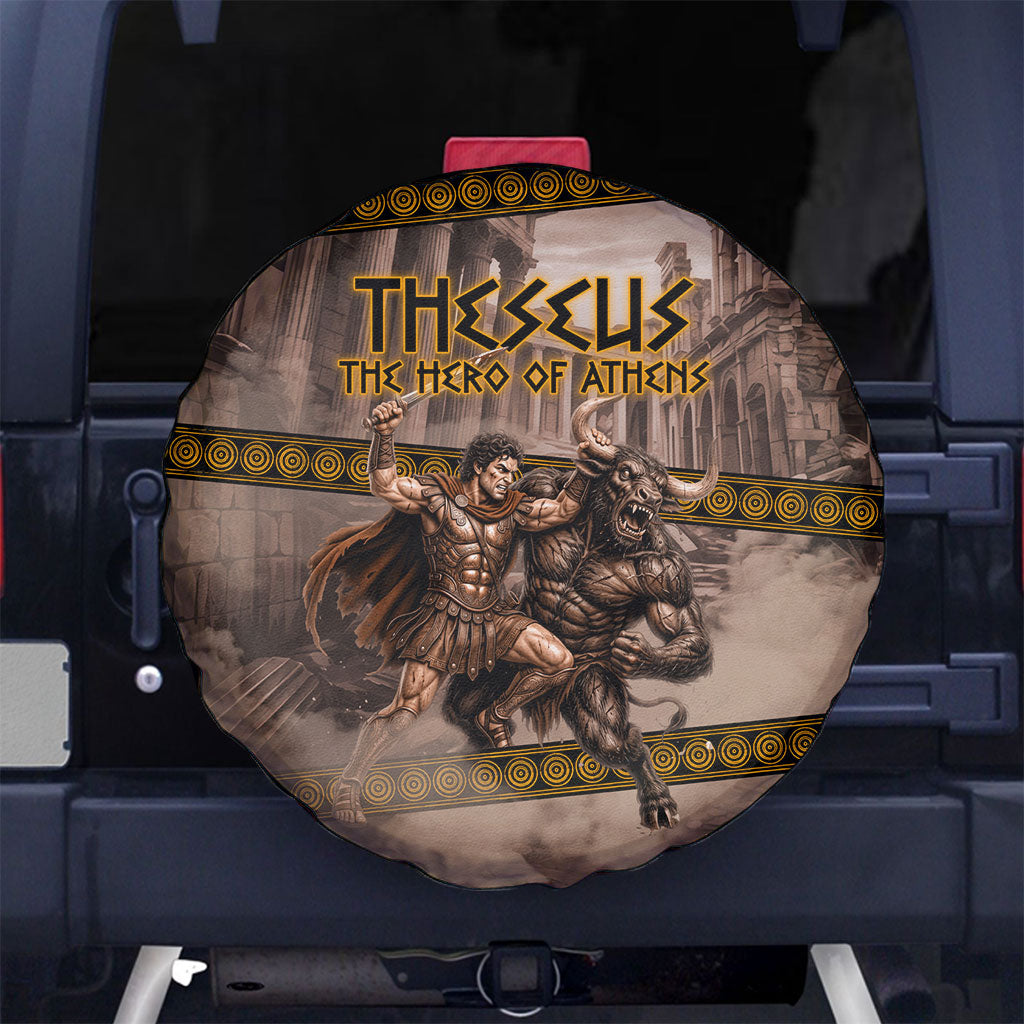 Theseus The Hero Of Athens Spare Tire Cover Greek Mythology Minotaur Ancient Warrior Art