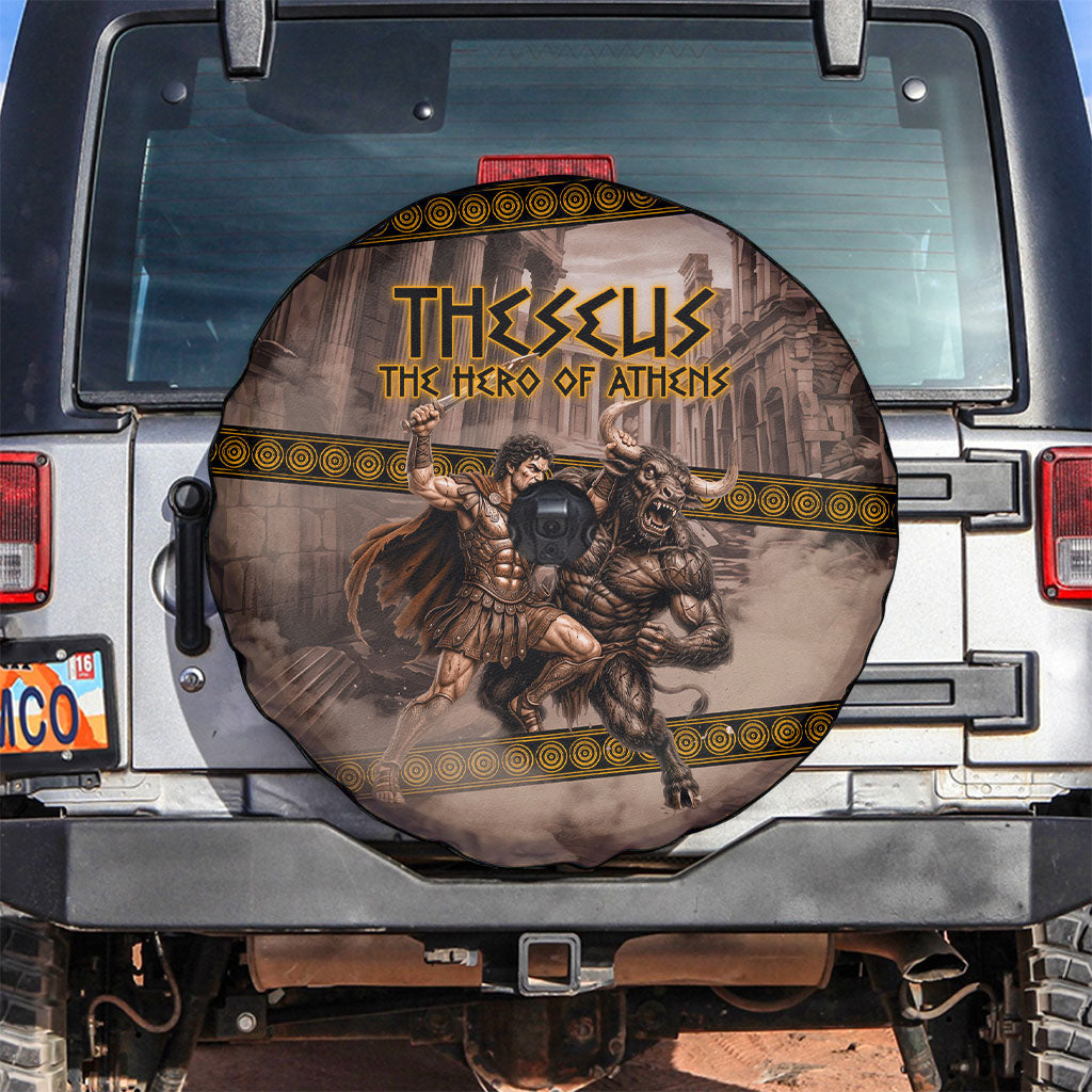 Theseus The Hero Of Athens Spare Tire Cover Greek Mythology Minotaur Ancient Warrior Art