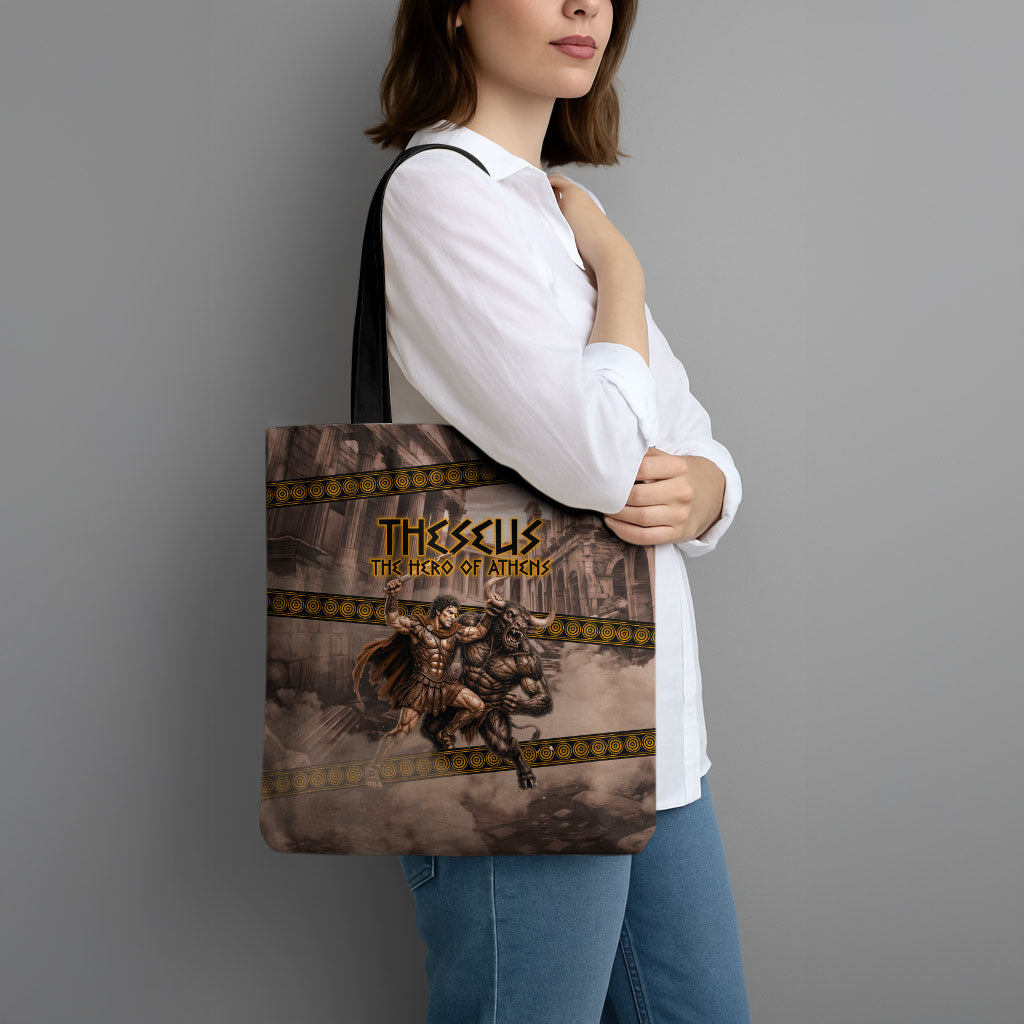 Theseus The Hero Of Athens Tote Bag Greek Mythology Minotaur Ancient Warrior Art