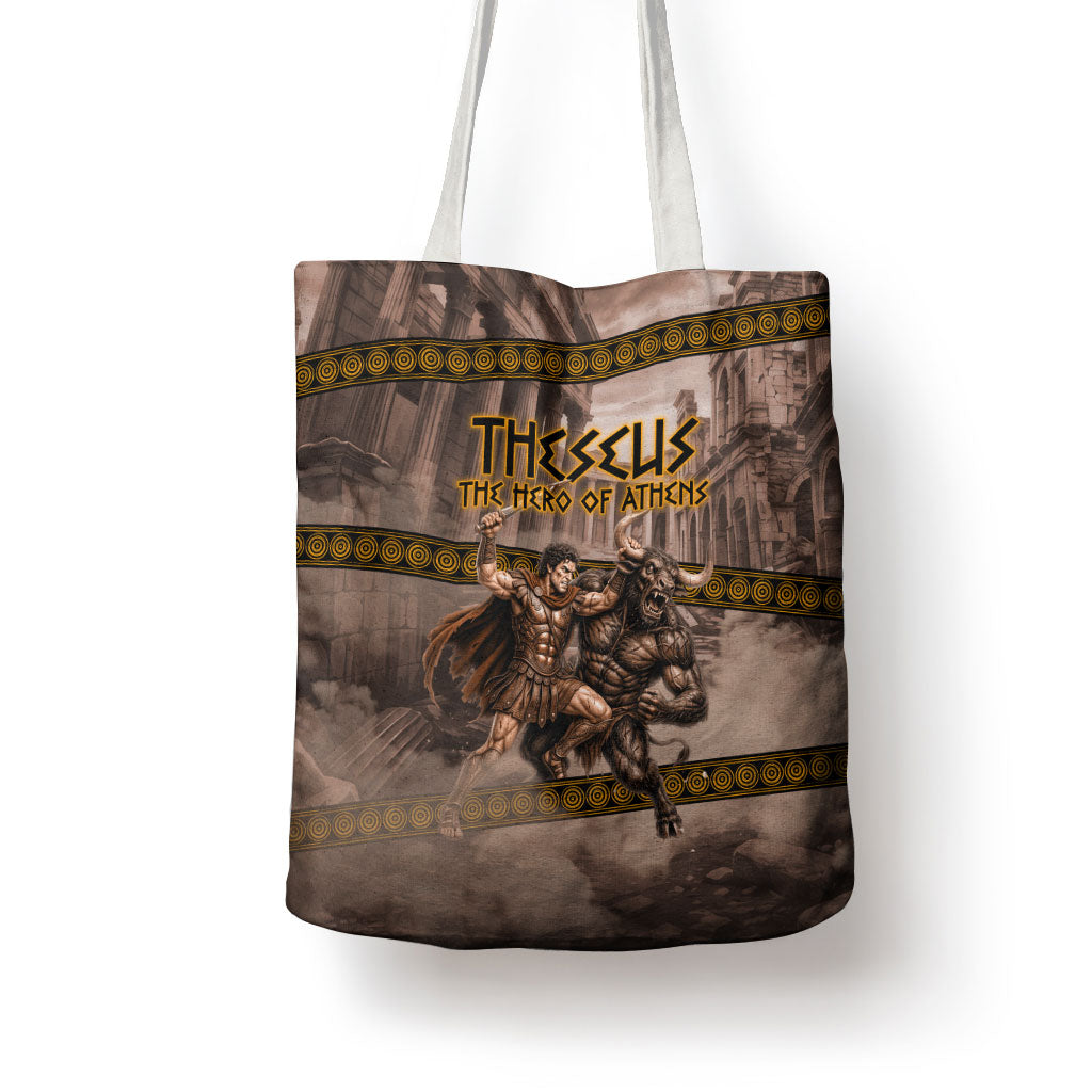 Theseus The Hero Of Athens Tote Bag Greek Mythology Minotaur Ancient Warrior Art
