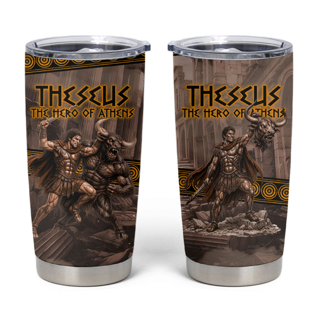Theseus The Hero Of Athens Tumbler Cup Greek Mythology Minotaur Ancient Warrior Art