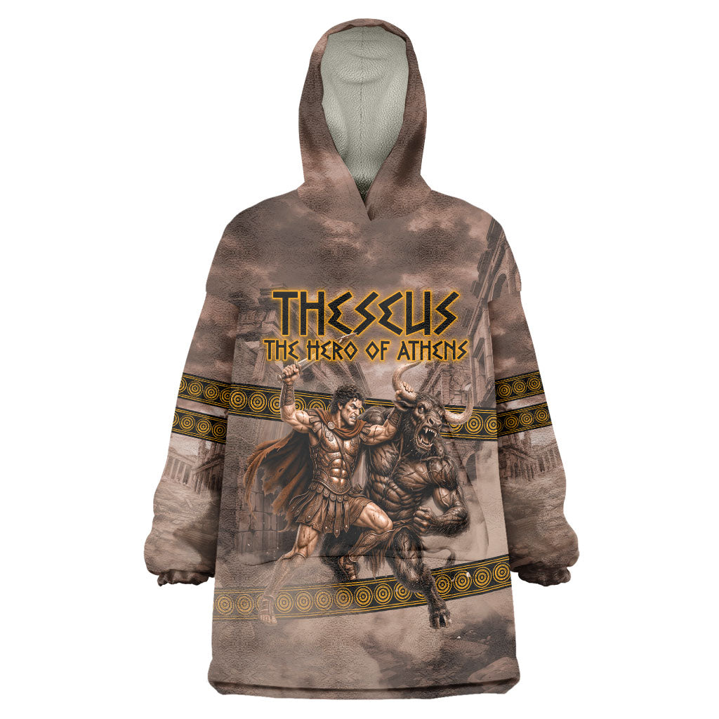 Theseus The Hero Of Athens Wearable Blanket Hoodie Greek Mythology Minotaur Ancient Warrior Art