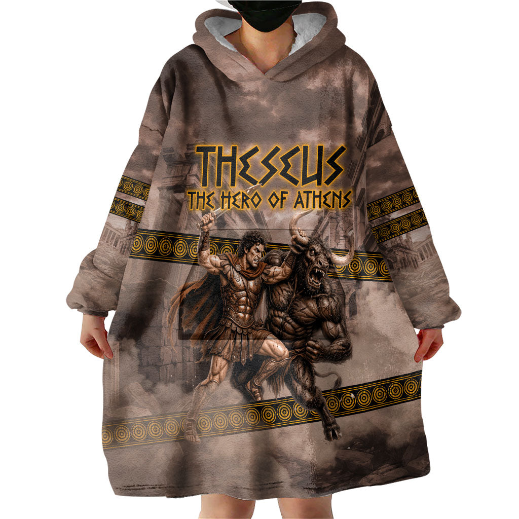 Theseus The Hero Of Athens Wearable Blanket Hoodie Greek Mythology Minotaur Ancient Warrior Art
