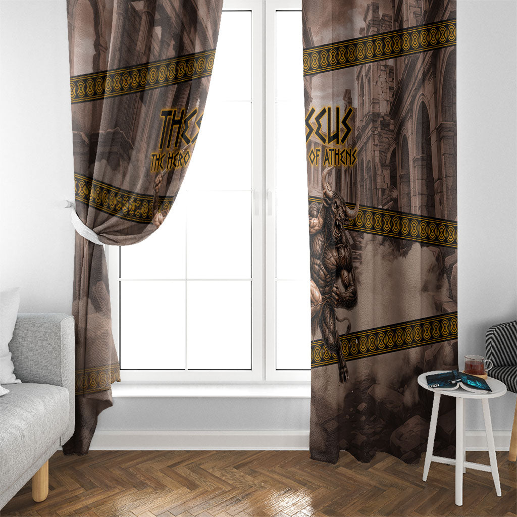 Theseus The Hero Of Athens Window Curtain Greek Mythology Minotaur Ancient Warrior Art