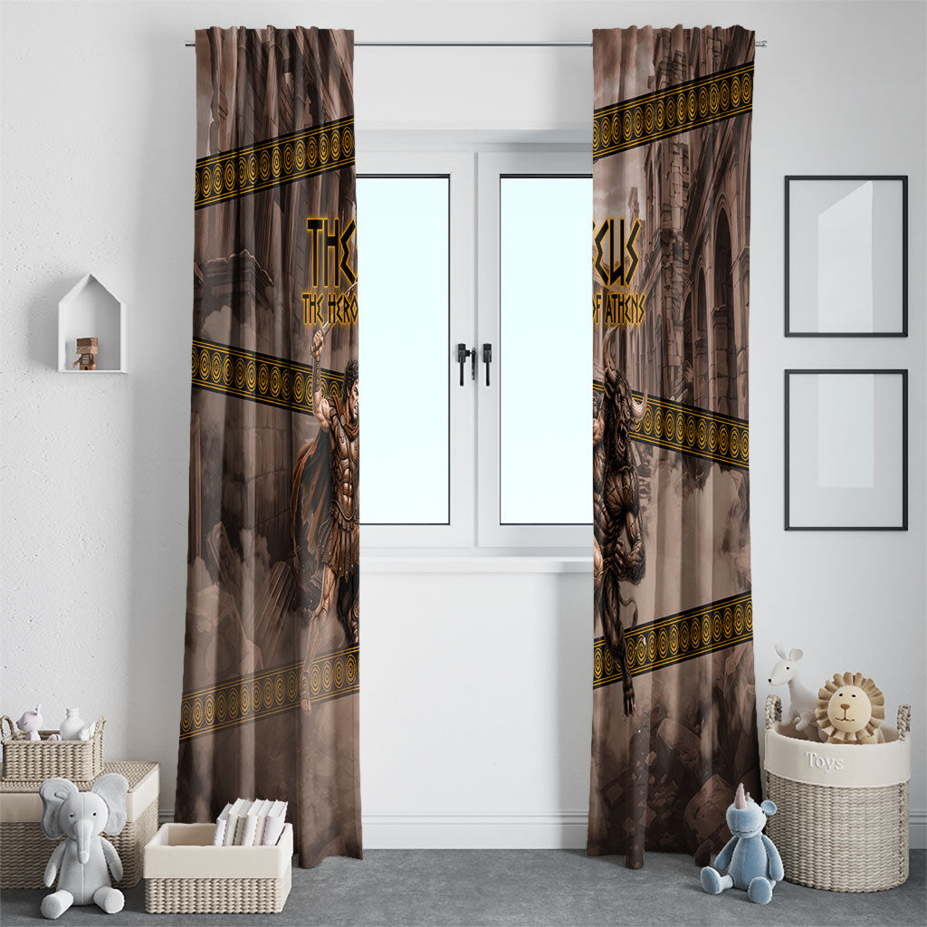 Theseus The Hero Of Athens Window Curtain Greek Mythology Minotaur Ancient Warrior Art