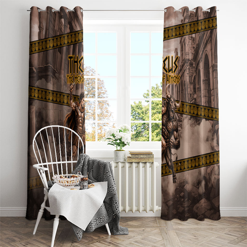 Theseus The Hero Of Athens Window Curtain Greek Mythology Minotaur Ancient Warrior Art