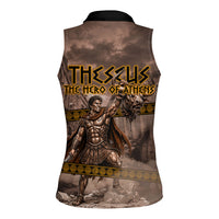 Theseus The Hero Of Athens Women Sleeveless Polo Shirt Greek Mythology Minotaur Ancient Warrior Art