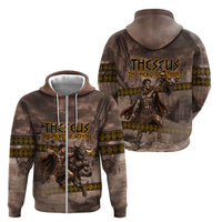 Theseus The Hero Of Athens Zip Hoodie Greek Mythology Minotaur Ancient Warrior Art