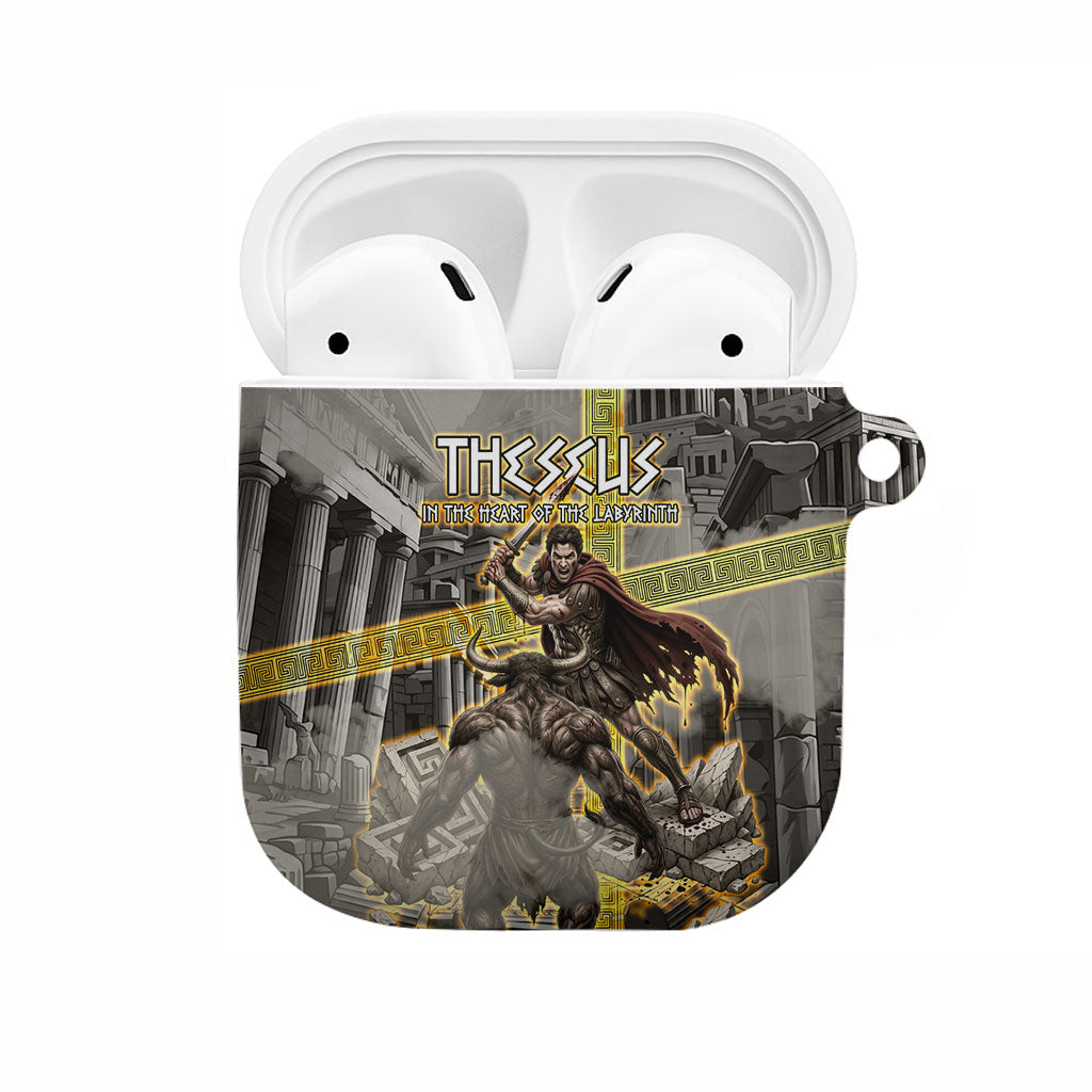 Theseus In The Heart Of The Labyrinth AirPods Case Ancient Greek Mythology Minotaur Warrior Battle Art