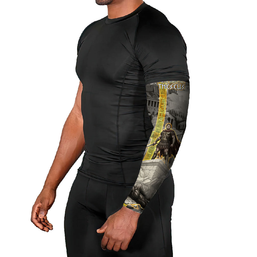 Theseus In The Heart Of The Labyrinth Arm Sleeves Ancient Greek Mythology Minotaur Warrior Battle Art