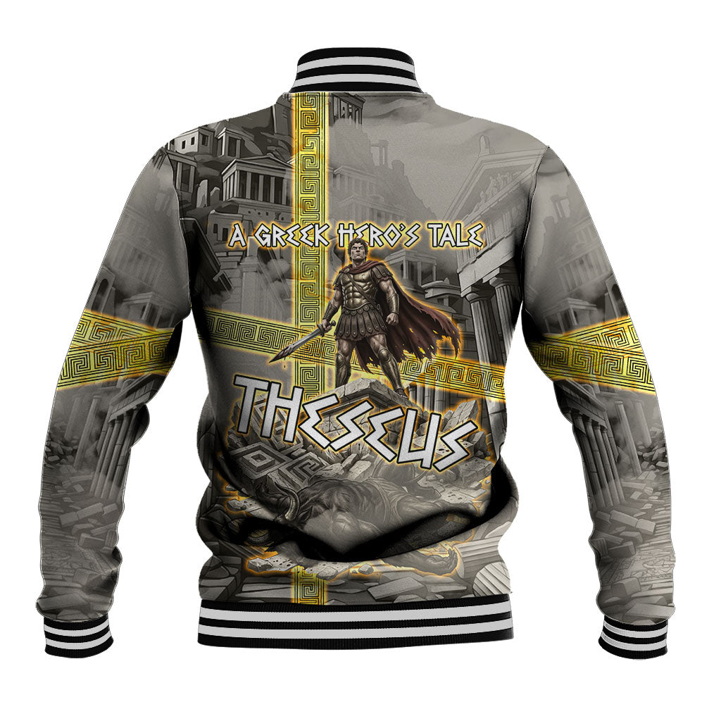 Theseus In The Heart Of The Labyrinth Baseball Jacket Ancient Greek Mythology Minotaur Warrior Battle Art