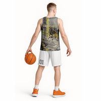 Theseus In The Heart Of The Labyrinth Basketball Jersey Ancient Greek Mythology Minotaur Warrior Battle Art