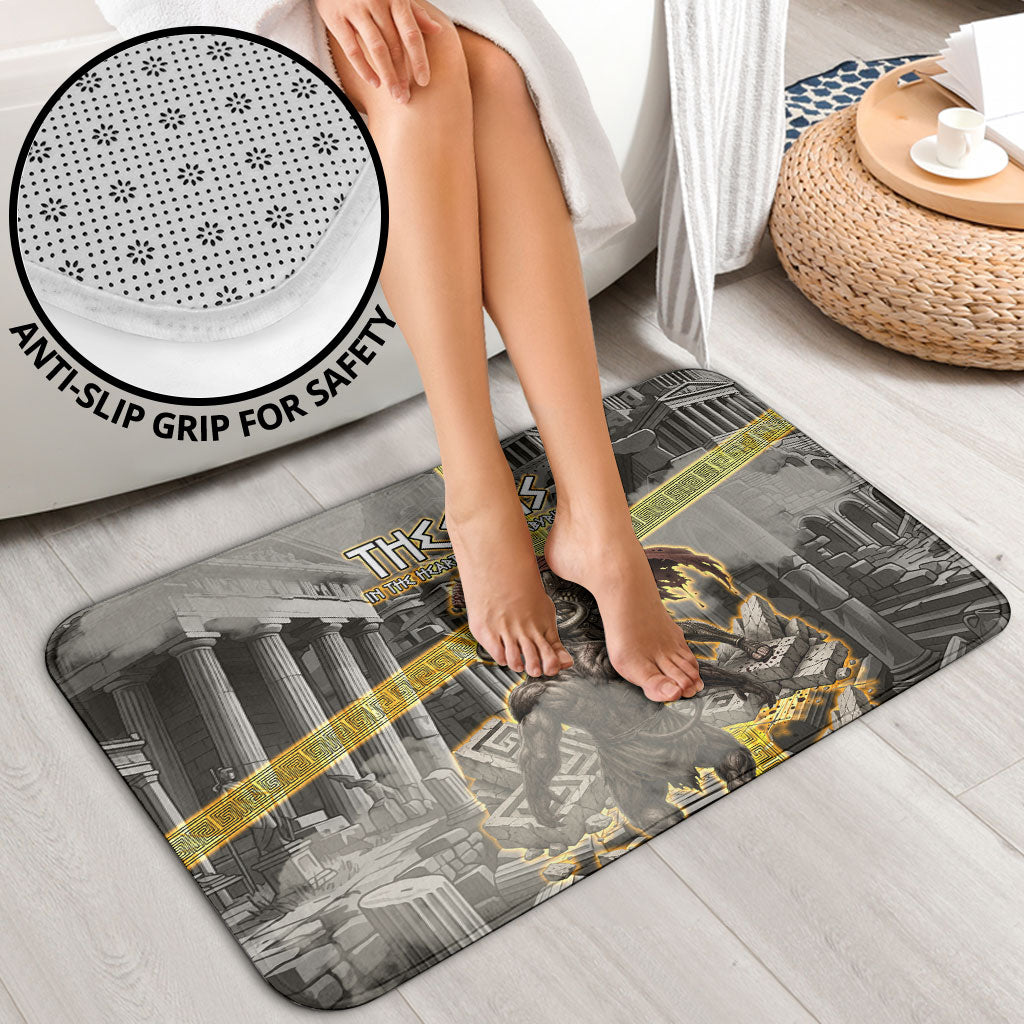 Theseus In The Heart Of The Labyrinth Bathroom Set Ancient Greek Mythology Minotaur Warrior Battle Art