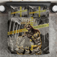 Theseus In The Heart Of The Labyrinth Bedding Set Ancient Greek Mythology Minotaur Warrior Battle Art