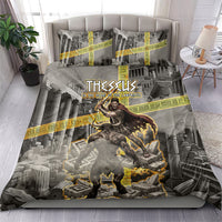 Theseus In The Heart Of The Labyrinth Bedding Set Ancient Greek Mythology Minotaur Warrior Battle Art