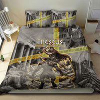 Theseus In The Heart Of The Labyrinth Bedding Set Ancient Greek Mythology Minotaur Warrior Battle Art
