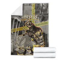 Theseus In The Heart Of The Labyrinth Blanket Ancient Greek Mythology Minotaur Warrior Battle Art