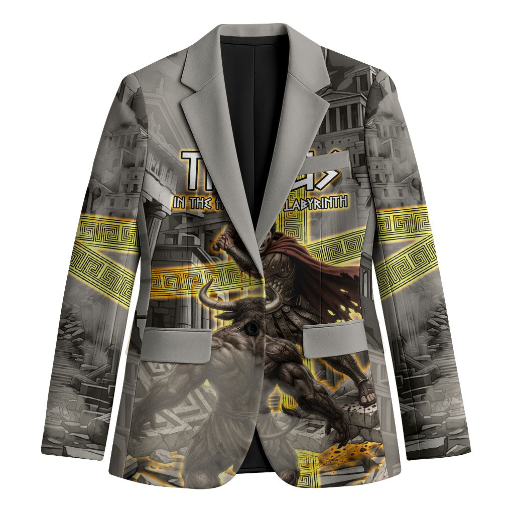 Theseus In The Heart Of The Labyrinth Blazer Ancient Greek Mythology Minotaur Warrior Battle Art