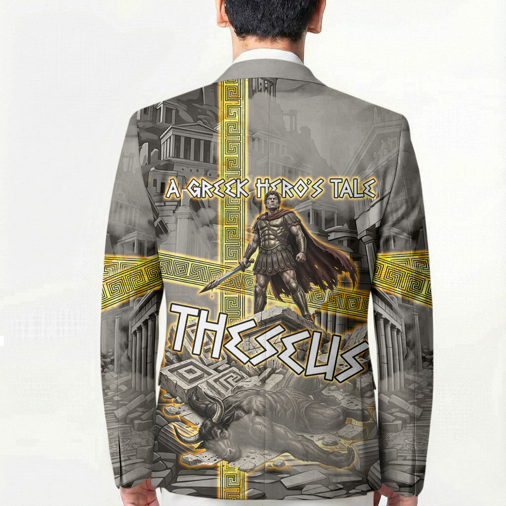 Theseus In The Heart Of The Labyrinth Blazer Ancient Greek Mythology Minotaur Warrior Battle Art