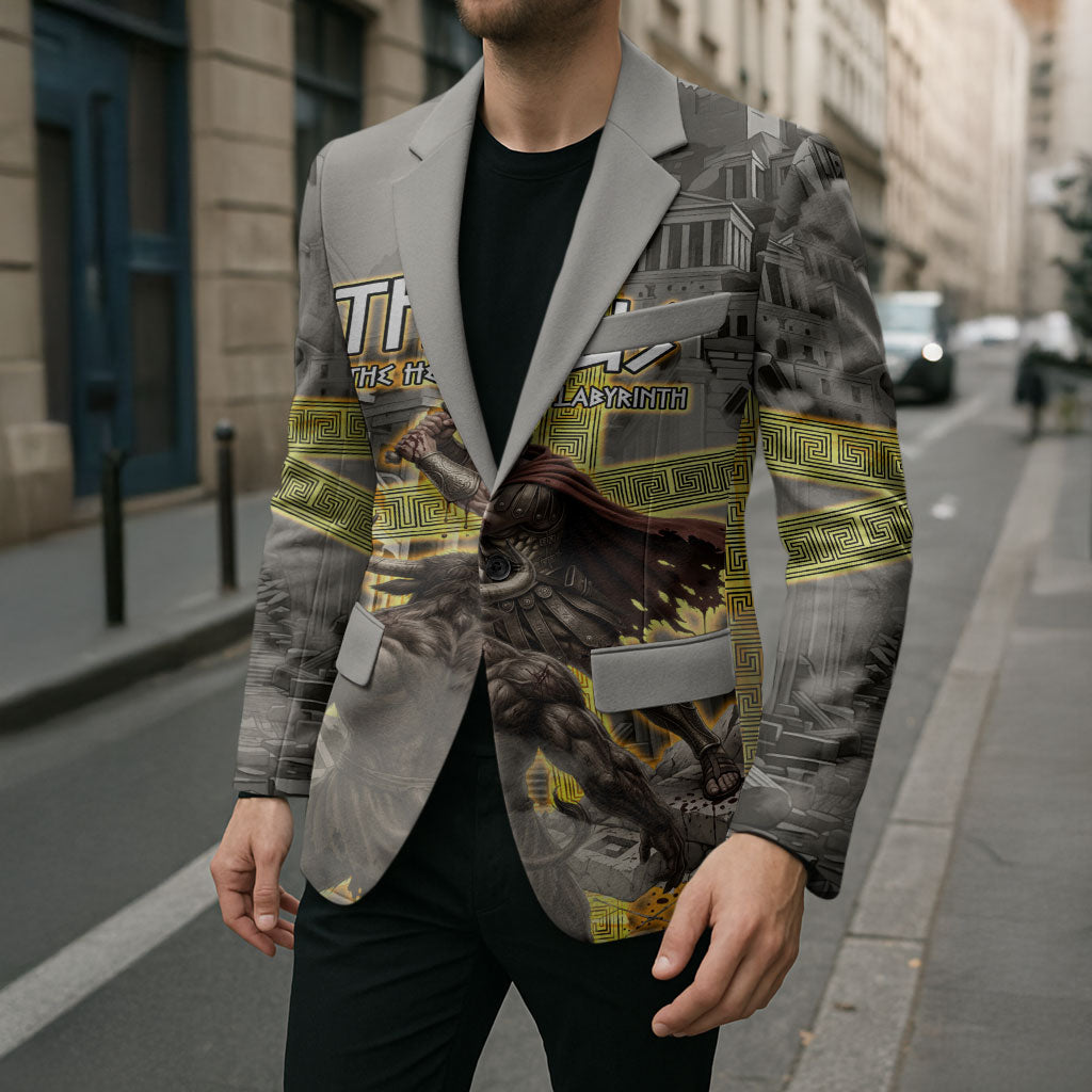 Theseus In The Heart Of The Labyrinth Blazer Ancient Greek Mythology Minotaur Warrior Battle Art