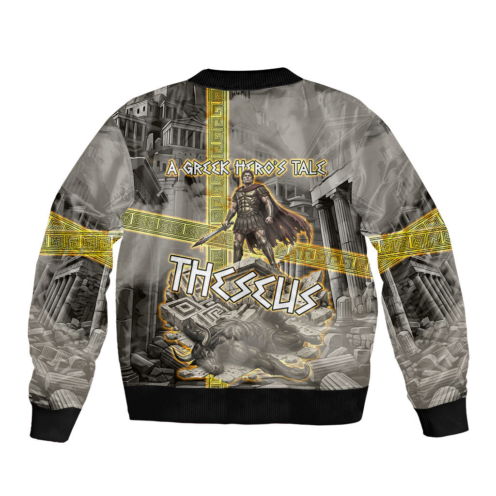 Theseus In The Heart Of The Labyrinth Bomber Jacket Ancient Greek Mythology Minotaur Warrior Battle Art