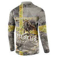 Theseus In The Heart Of The Labyrinth Button Sweatshirt Ancient Greek Mythology Minotaur Warrior Battle Art