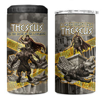 Theseus In The Heart Of The Labyrinth 4 in 1 Can Cooler Tumbler Ancient Greek Mythology Minotaur Warrior Battle Art