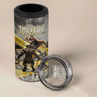 Theseus In The Heart Of The Labyrinth 4 in 1 Can Cooler Tumbler Ancient Greek Mythology Minotaur Warrior Battle Art
