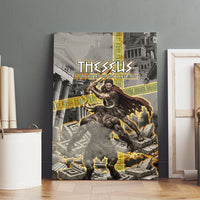 Theseus In The Heart Of The Labyrinth Canvas Wall Art Ancient Greek Mythology Minotaur Warrior Battle Art